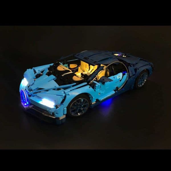 BYB LED Light Kit For 42083 Bugatti Chiron 20086 Race Car Set Remote Control Not Include BuildingXJ250922