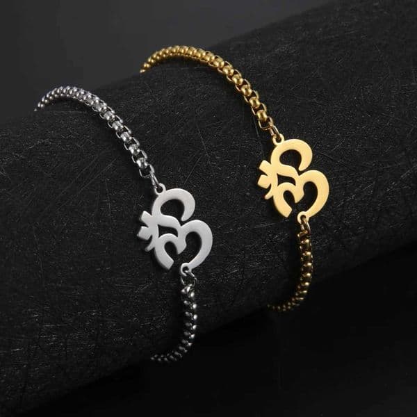 Skyrim Religious Indian Buddhism Yoga Bracelets on Hand for Wen Men Stainless Steel Box Chain Bracelet Supernatural Jewelry X250922