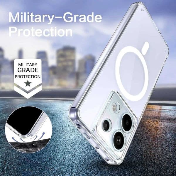 for Clear Phone Case for Redmi Note 13 Pro 4G 5G Shockproof Acrylic Cover for Redmi Note 14 5G 13 4GXJ250922