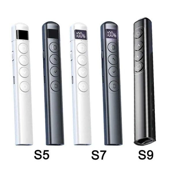 PPt Remote Control Pen With Digital Display S5 s7s9 Multifunctional Teaching Wireless Flipper Pointer Pen With Charging Cable X250922