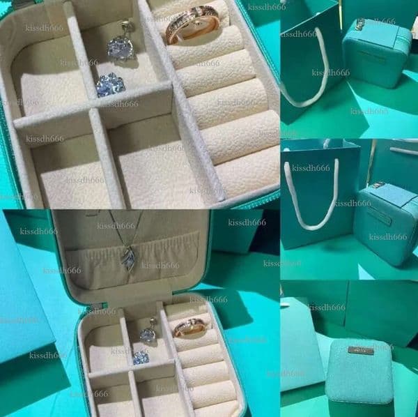 Wholesale 2025 T-shaped printed products, blue jewelry, light fashion designer, multi grid makeup table, desktop box, storage box