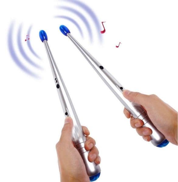 Electronic Musical Drumstick Electric Drum Sticks Rhythm Percussion Air Finger Stix Kit Novelty Gift Kids Educational Toy