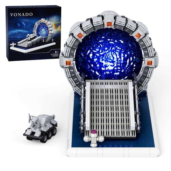 Stargateals SG1 Portaled Building Block KitSpace Travel Scenes Weaponized mobile chariots Bricks Toys Movie Fans Gifts722PCSXJ250922
