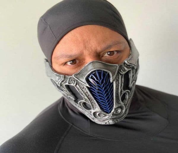 2021 Mortal Kombat SubZero Scorpion Cosplay Masks PVC Half Face Halloween Role Play Costume Props X08034065867