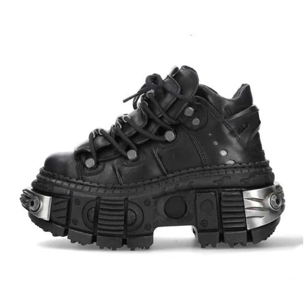 Fashion Brand Design Quality Womens Punk Gothic Shoes Comfortable High Heel Metal Decoration Rivet Handsome Motorcycle Boots W250922