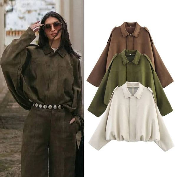 2025 Fashion Ladies Elegant Loose Soft Outfits Jacket Vintage Women Beige Oversize Bomber Jackets for Party Female Chic Clothes ddmysept S260424