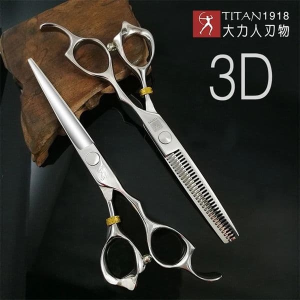 Titan 3D Scissors Professional barber Hairdressing Shears Hair Cutting Machine Barber Shop Hair Scissors 240805