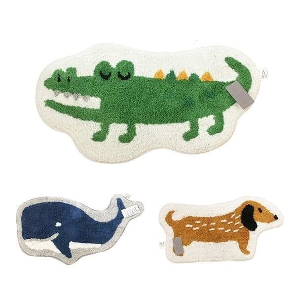 Carpet Cute Bath Mat Soft Plush Cartoon Animal Floor s Water Absorbent Anti slip Foot Rugs Home Decorati 230105bj