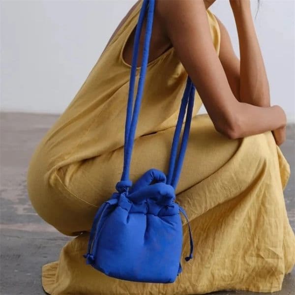Fashion Small Puffer Tote Bag Padded Women Shoulder Bags Nylon Down Cotton Crossbody Bag Mini Lady Handbags 250113