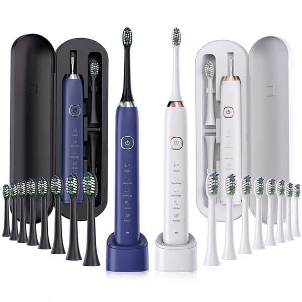 Smart Sonic Electric Toothbrush Ultrasound IPX7 Rechargeable Tooth Brush 5 Mode Smart Time Whitener Teethbrush Sarmocare S100 240717
