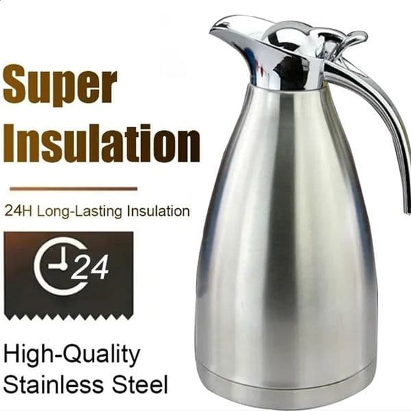 2L large double-layer stainless steel insulated bottle home bar insulated bottle insulated kettle insulated kettle 240801bj