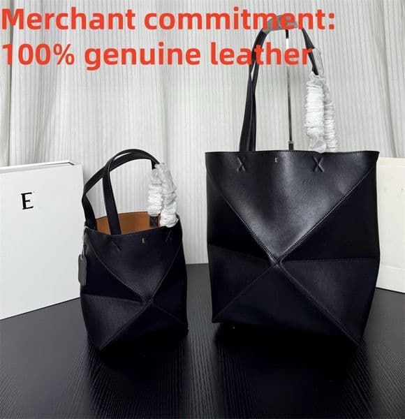 Designer bag totes fashion Puzzle Fold bag High capacity genuine leather tote bag Luxury handbag cowhide Shoulder Bag Womens mens travel bag Top quality Geometry bag