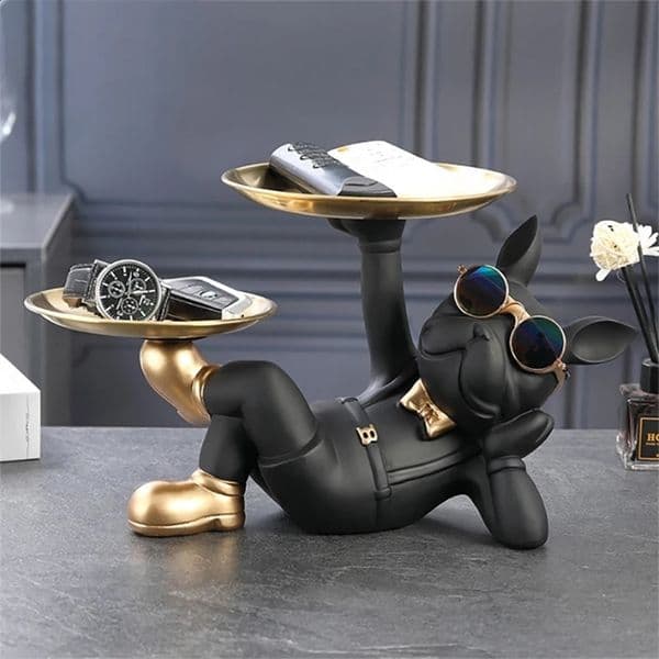 Bulldog animal pattern cool dog statue sculpture living and learning room bedroom decoration home decoration accessories 240820bj