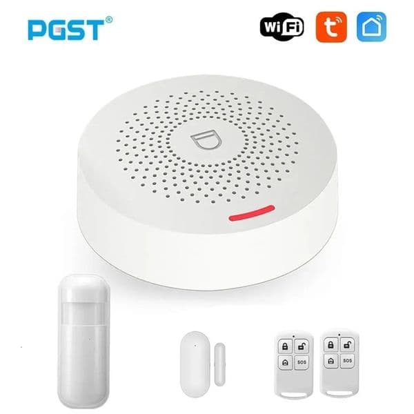 Wifi Tuya Home Alarm System 43Hz Burglar Security Alarm Smart Life Application Control Wireless Home Alarm 240710bj