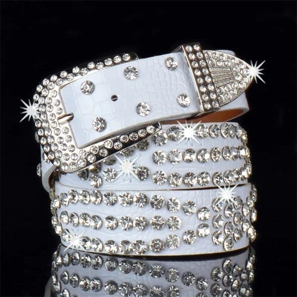 er Studded Belts for Women Blk BB Waist Belt White Female 241018 S260528