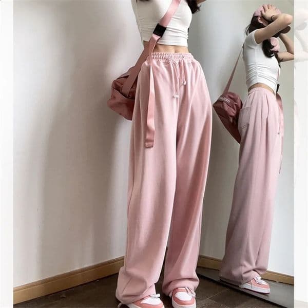 Y2K Baggy Jogger Sweatpants Women Hippie Strtwear Oversize Sports Pants Casual Solid Wide Trousers Harajuku Korean Style Z260312 S260428
