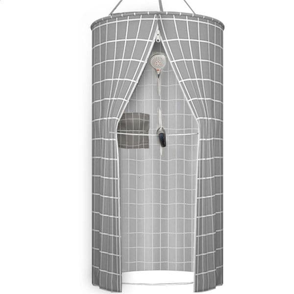 Portable privacy tent shower curtain bathroom tent waterproof cloth bathroom shower tent winter warm cover 240903bj