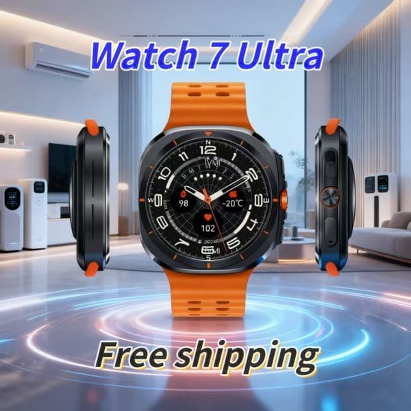 2026 outdoor New New Premium Men's Smartwatch - Model 7 Ultra, Outdoor 47Mm Watch Face, Android And Ios Compatible, Bluetooth Calling, Temperature Monitoring, P