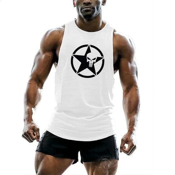 Summer fitness sports mens vest quick drying sleeveless T-shirt fitness set training vest mens sweater top 250428BJ