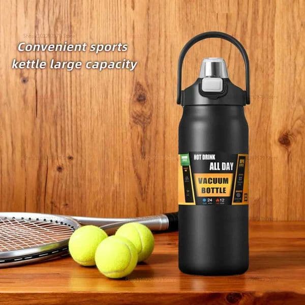 New doubledrink portable thermos insulating pot large capacity outdoor sports kettle 304 stainless steel insulating water cup J250923 M260225