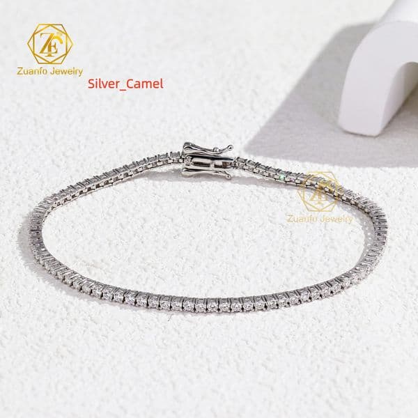 10k Diamond Tennis Bracelet 2mm 6in 10k Gold Lab Diamond Tennis Bracelet Lab Grown Diamond Jewelry