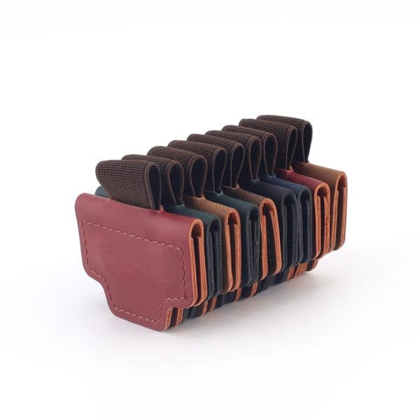 Designer Leather Bookmarker with Built-in Pen Holder - Efficient Workspace Organizer for Office & Home Reading-cp22