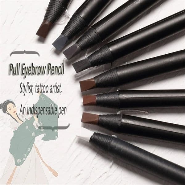 12 high-quality natural waterproof makeup pencils for Changbai eyebrows wholesale 240918
