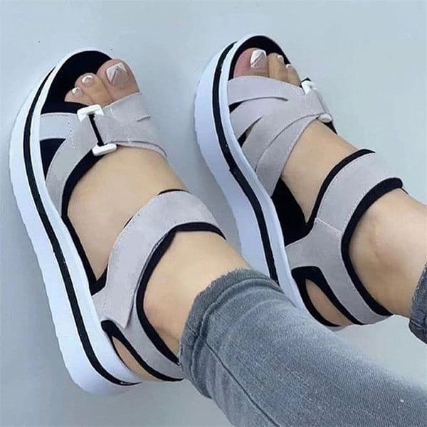 Sandals Shoes Women Heels Summer Platform Sandalias Mujer Soft Wedges For Footwear 230503