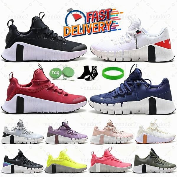Free Metcon 5 6 Marathon Running Shoes Women Men Trainers Triple Black Anthracite White Light Leopard Purple Hot Punch Jogging Outdoor Sneakers Sports 36-45