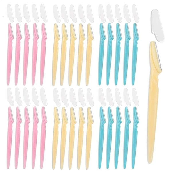 100/50/20pcs Portable Eyebrow Trimmer Shaver Eye Brow Blade Shaper Hair Tattoo Beauty Makeup Accessories 250224bj