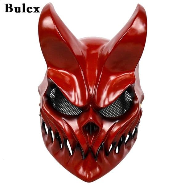 Prevail Alex Terrifying Mask Prop Role Playing Mask Halloween Party Death Core Dark Mask 240819bj