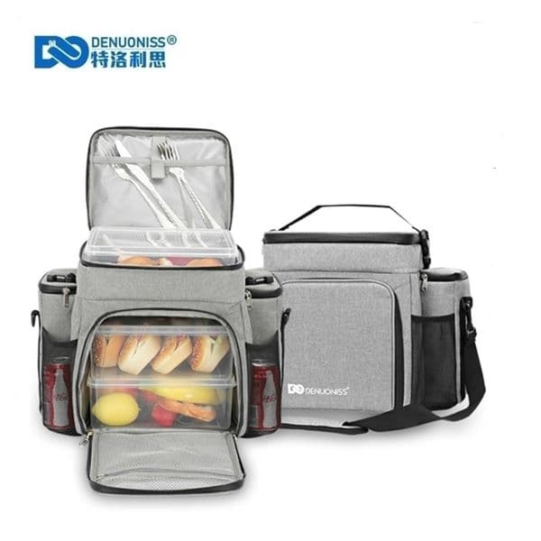 Denuoniss latest of fitness lunch bag adult male/female insulated bag portable shoulder picnic water fruit bag 241118bj