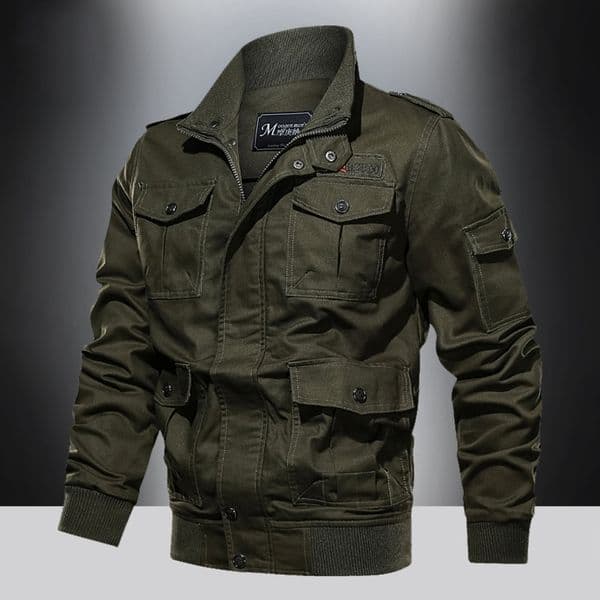 American style jacket for mens spring and autumn multi pocket outdoor pure cotton casual workjacket stand up collar top 250923BJ