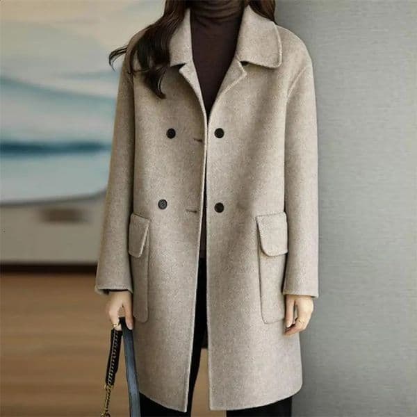 Autumn Winter Woolen Coat For Women Thickening Korean Fashion Warm Blazers Jackets Coats Women Clothing 240729