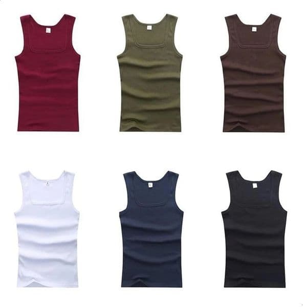 Summer Plus Size Men Clothing Tank Tops Black White Gray Singlets Sleeveless Fitness Men Vest Casual Bodybuilding Vest 250319