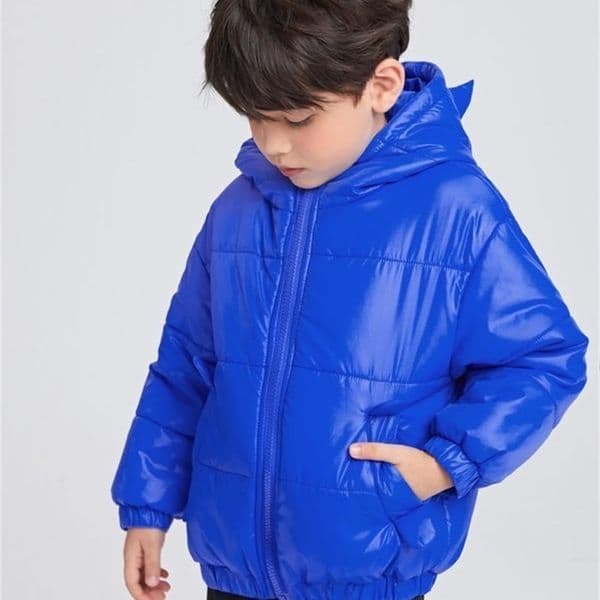 Toddler Boys Zip Up 3D Patched Hooded Coat SHE