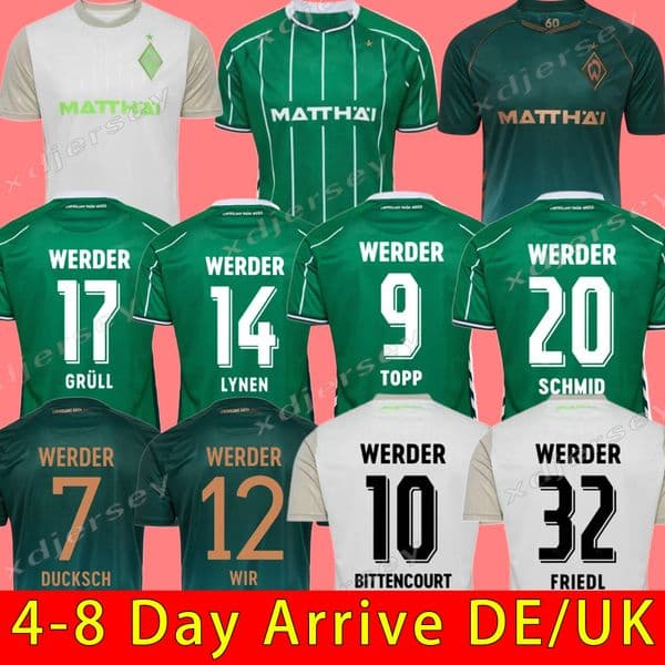 3xl 4XL Werder Bremen Jerseys 25 26 football shirts men kids shirt retro 2001 jerseys 1994 95 Bremen retro green jerseys 96 97 Trikot FRIEDL SCHMID STAGE MBANGULA