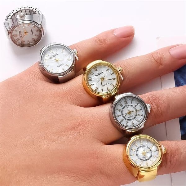 SNQP Rings Finger Watches Fashion Party Quartz Watches Unisex Couple Rings Jewelry Gift Real 240601bj