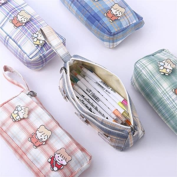 School Pencil Ba Case Creative Pencils Storage Pouch for Cosmetic Travel Storage Bag 240604