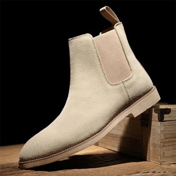 Retro mens Chelsea boots classic denim suede leather mens short ankle boots British fashion casual top shoes 240930bj