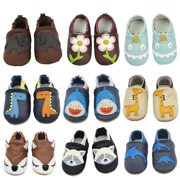 First Walkers Baby Shoes Soft Cow Leather Bebe born Booties for Babies Boys Girls Infant Toddler Moccasins Slippers Sneakers 230322