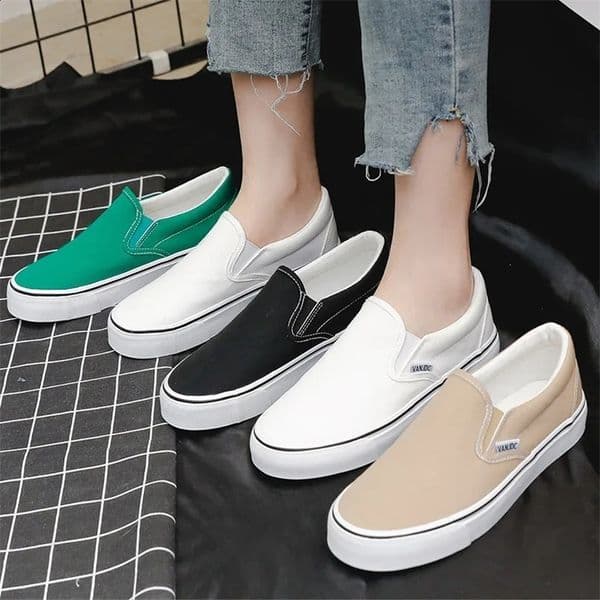 White canvas shoes for women couple smooth and comfortable casual shoes fashionable platform womens vulcanized shoes Zapatillas Mujer 240930bj