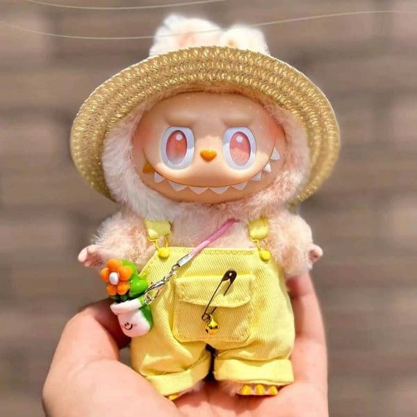Candy Dress Ropa Labubu Doll Clothes Outfit Accessories for 1517cm Labubu V2 V1 Plush Dolls Clothing Pocket Overall Pants X250923