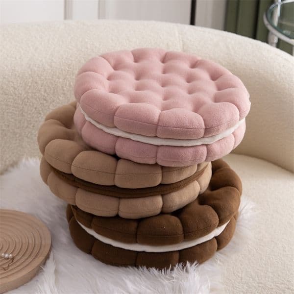 Cushion Decorative Pillow Ins Sand Biscuit Sofa Soft Comfortable Thick Seat Living Room Bedroom Home Decor Throw Back s 230104bj