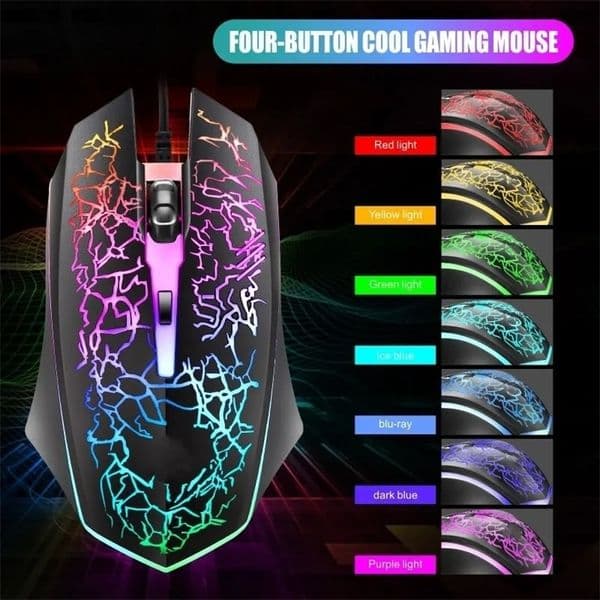 Mice ITLY D620 Ergonomic Wired Gaming Mouse USB Computer Lighting Mause Gamer 4 Button LED Silent for PC Laptop 231117bj