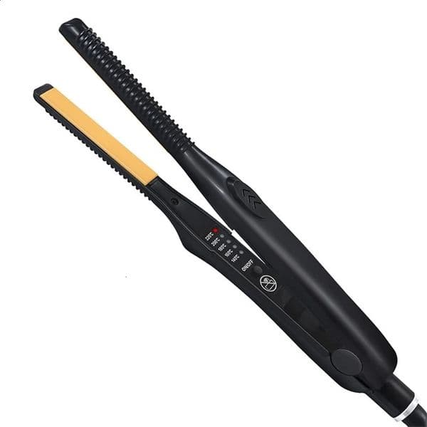 Mini Teddy Wave Hair Straightener Thin Pencil Flat Iron Professional Salon Hair Curler for Short Hair 250110