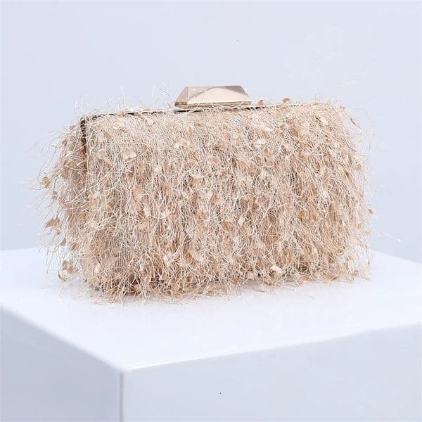 Korean Fashion Tassel Clutch Bag purse for women Crossbody Bag Trend Personality Shoulder Bag Evening Wedding BagKorean F 250306