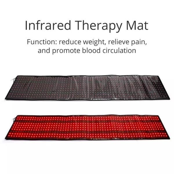 Wholesale Body Heat Therapy Red Light Bed Mat Strobe Near Infrared Light Belt 635nm 850n 63in*14in Red Light Therapy Pad