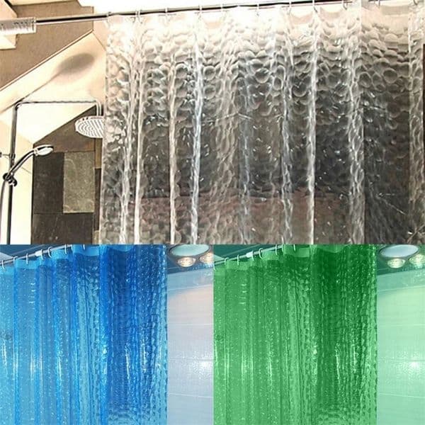 Shower Curtain EVA Translucent 3D Thickened 182M Curtains Bathroom Moldproof Waterproof 240105bj