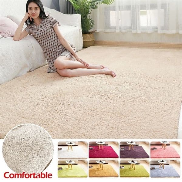 Lellen Carpet for Living Room Plush Rug Bed Floor Fluffy Mats Antislip Home Decor Rugs Velvet Carpets Kids Blanket 240122